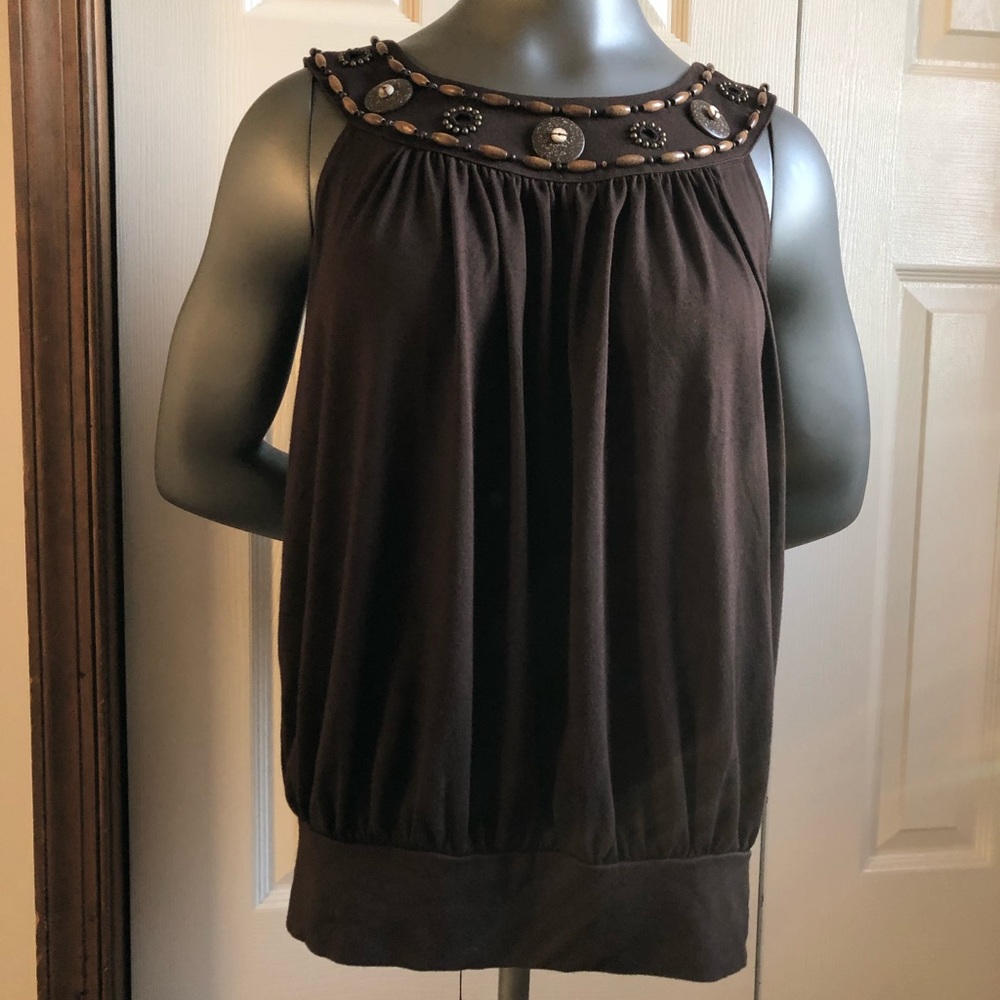 MICHAEL Michael Kors Flowy Beaded Tank